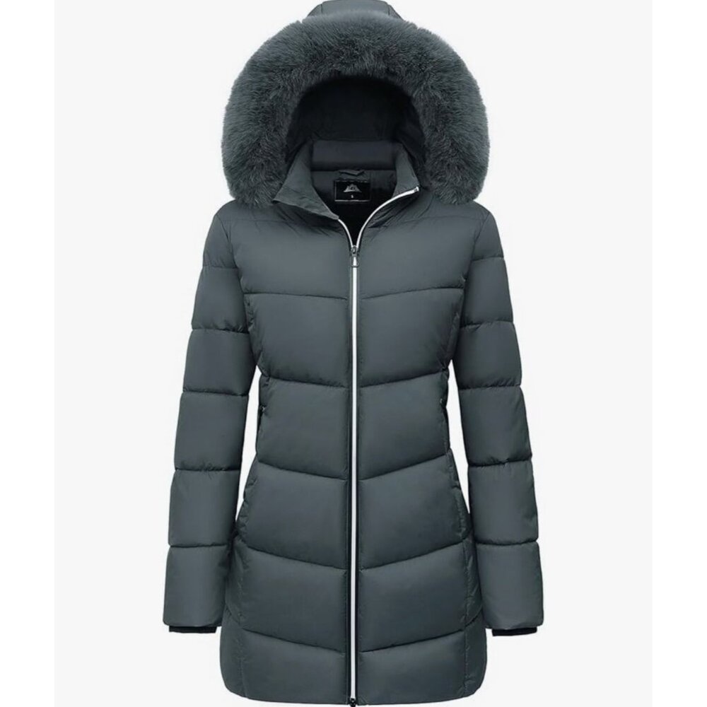 Women's Winter Windproof Warm Coats - Waterproof Thicken Hooded Puffer Jacket